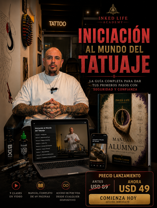 Iniciación al mundo del tatuaje Curso Online